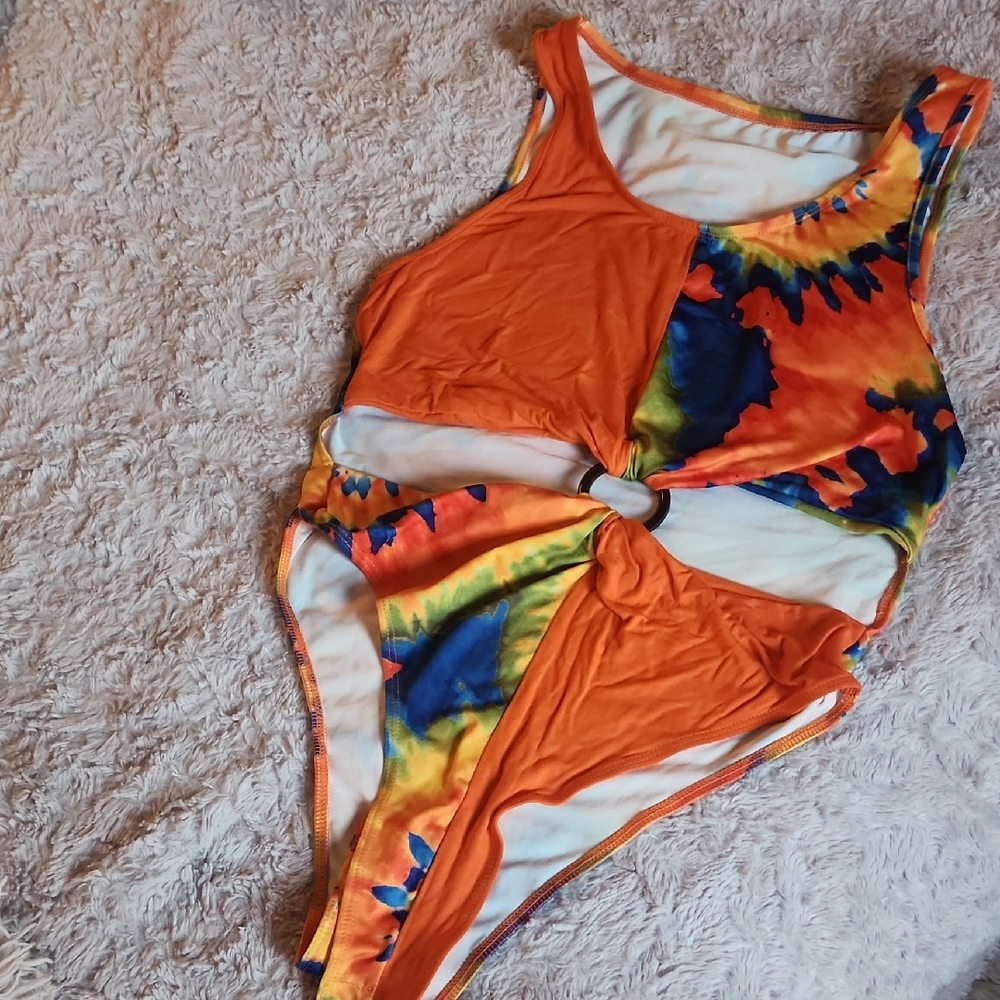 Vibrant Tie-Dye Swimsuit